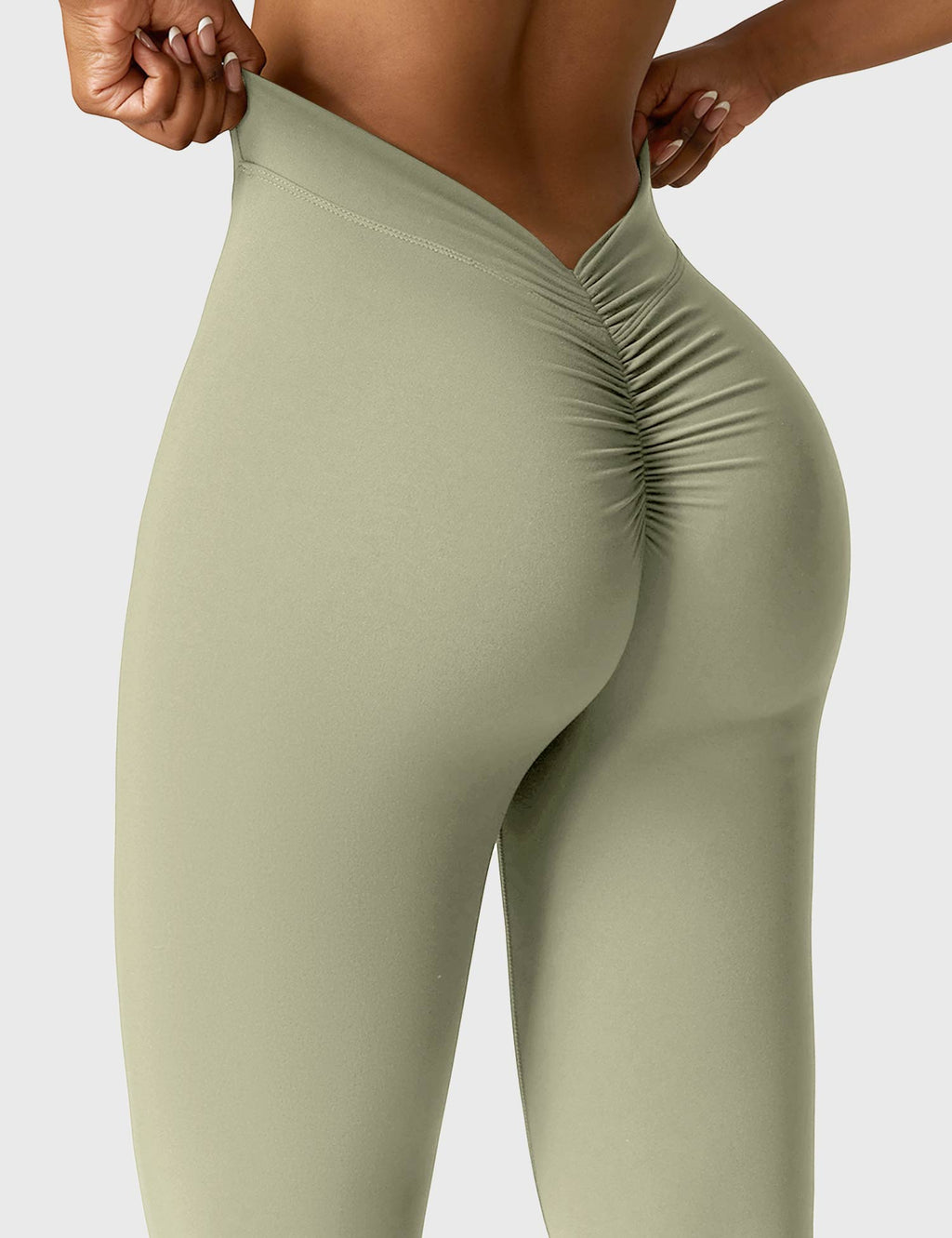 Legging Flare Sculptant Femme – Legging Taille Haute Avec Effet Scrunch