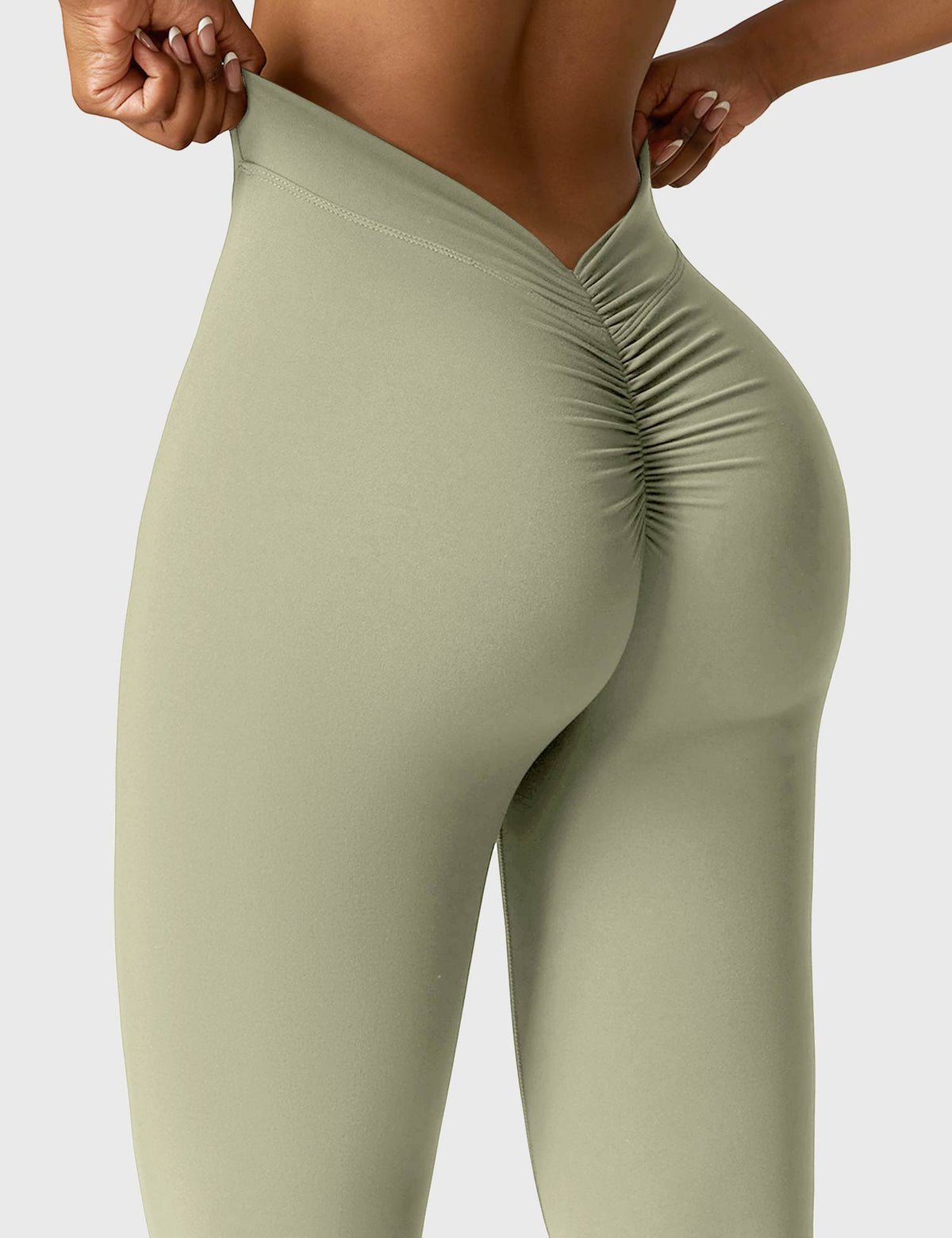 Legging Flare Sculptant Femme – Legging Taille Haute Avec Effet Scrunch