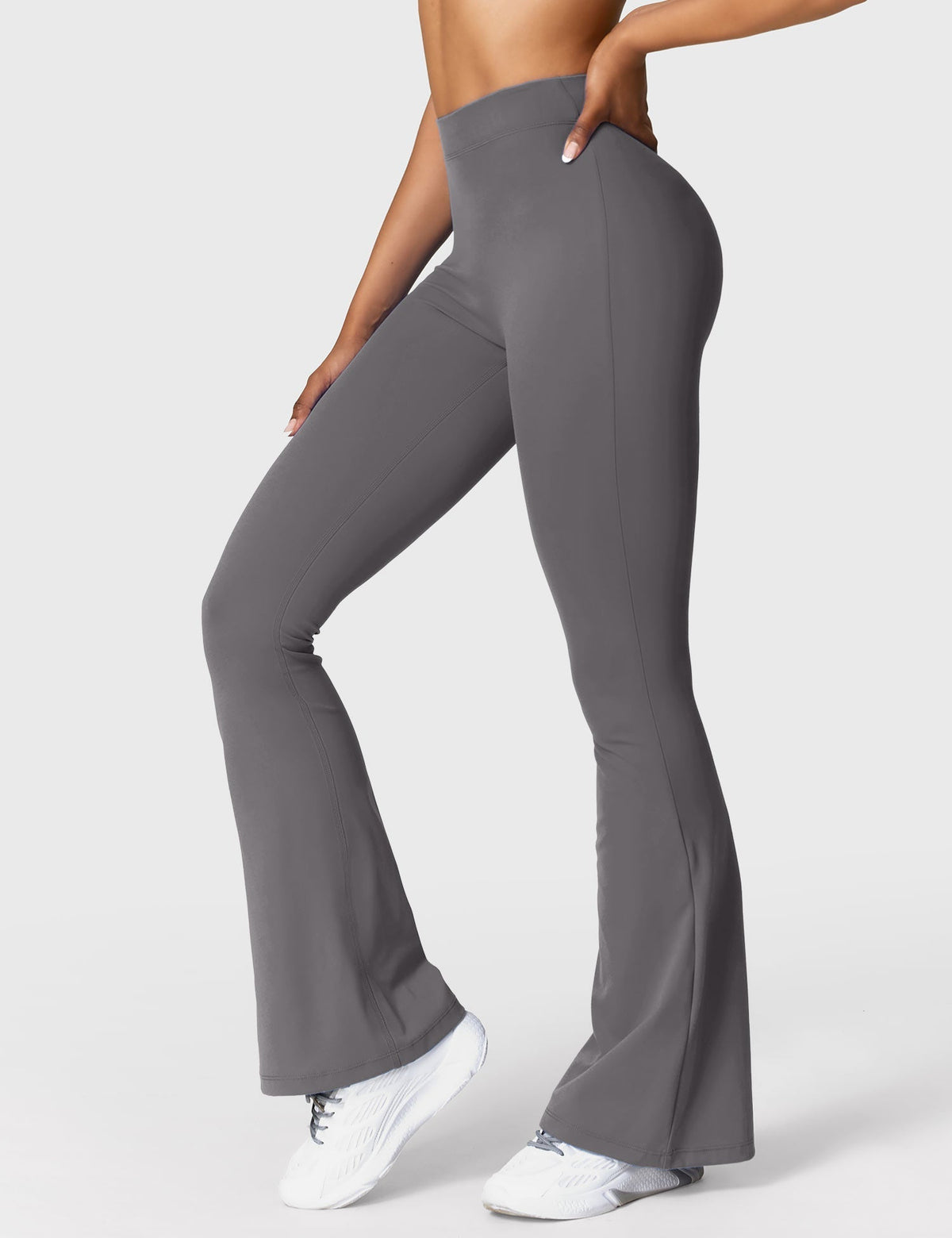 Legging Flare Sculptant Femme – Legging Taille Haute Avec Effet Scrunch