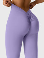 Legging Flare Sculptant Femme – Legging Taille Haute Avec Effet Scrunch