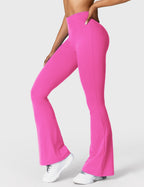 Legging Flare Sculptant Femme – Legging Taille Haute Avec Effet Scrunch
